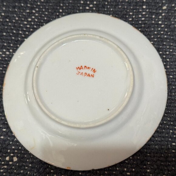 Three Little Pigs Decorative Lusterware Plate, Straw House, Japan Circa 1960s - Picture 11 of 11